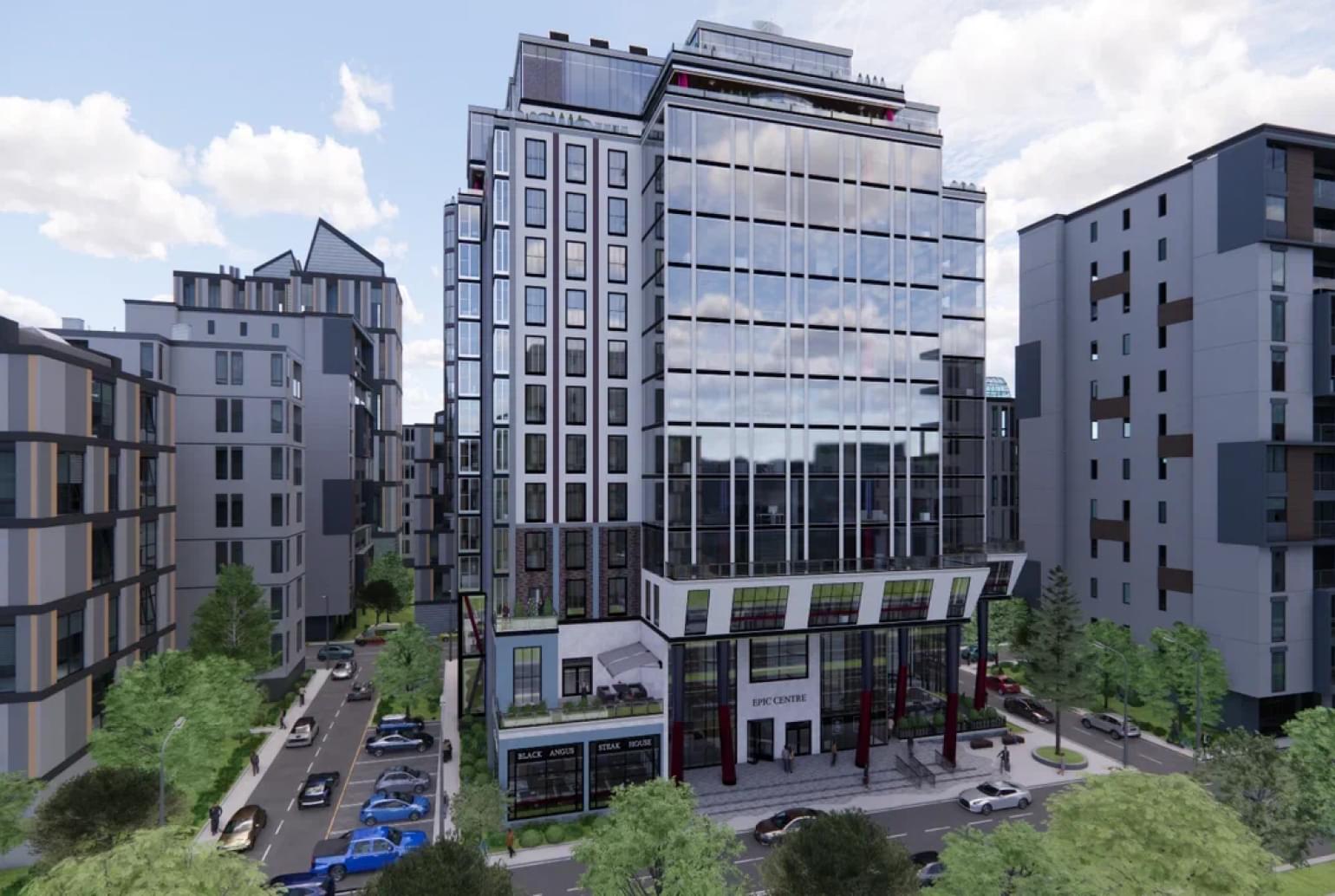 Проект офисного комплекса “EPIC CENTRE” в стиле BUSINESS HI-TECH