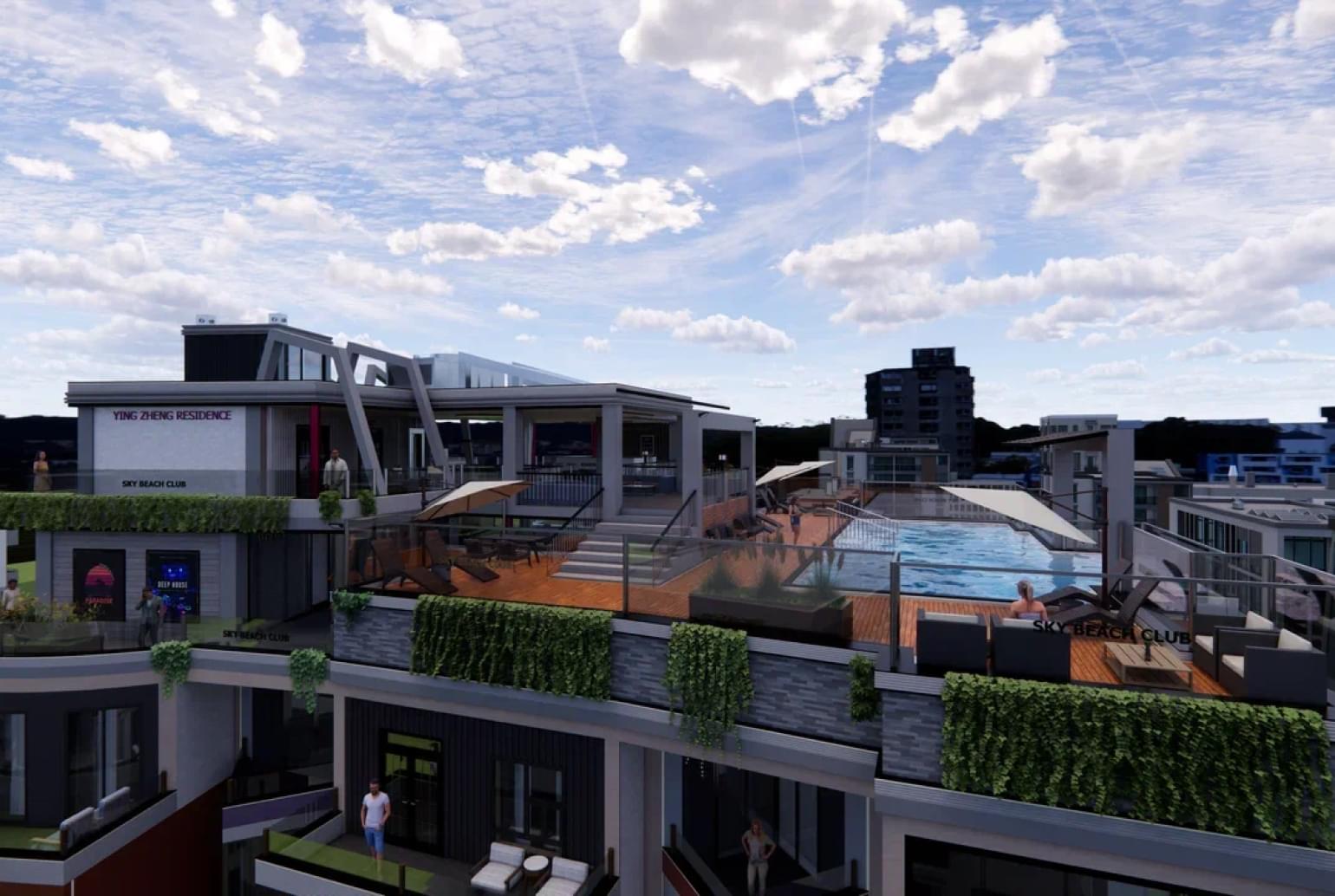 Проект aквацентра “SKY BEACH CLUB” в стиле URBAN OASIS