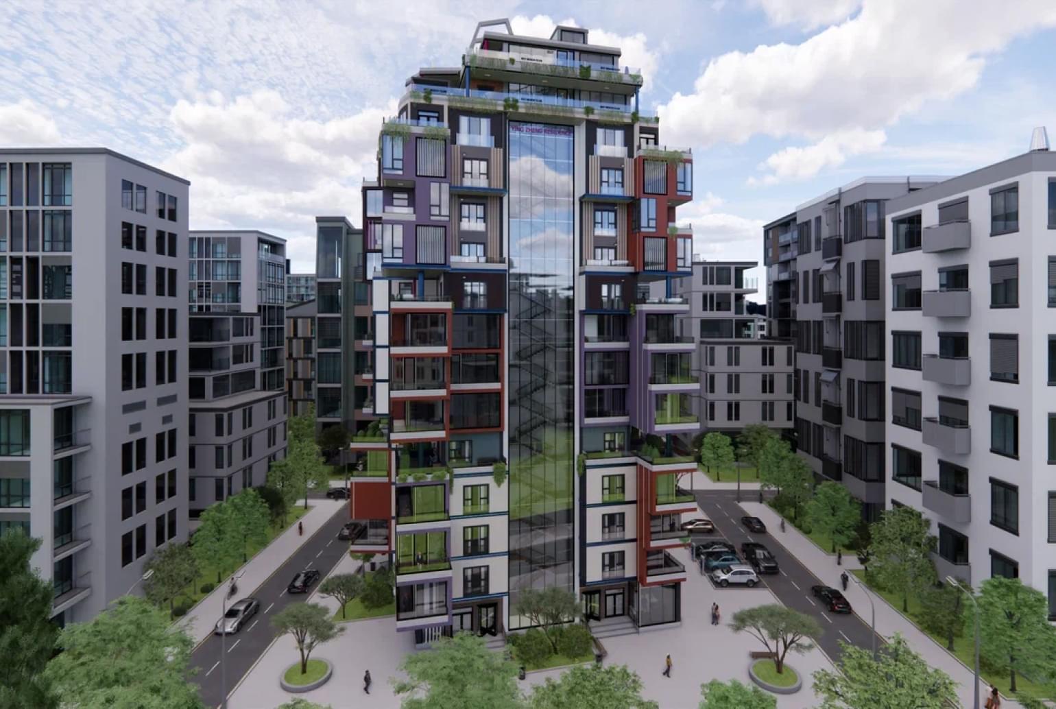 Проект МЖК “Ying Zheng residence” в стиле NEO constructivism